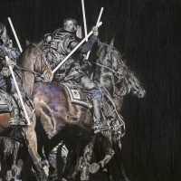 Knights 
 oil on canvas, 200x240cm