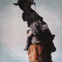 REITER IV 
 oil on canvas, 120x140cm