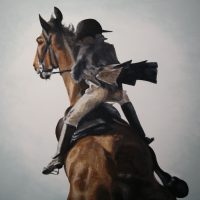 Reiter V 
 oil on canvas, 120x140cm