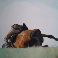 REITER VI 
 oil on canvas, 120x140cm